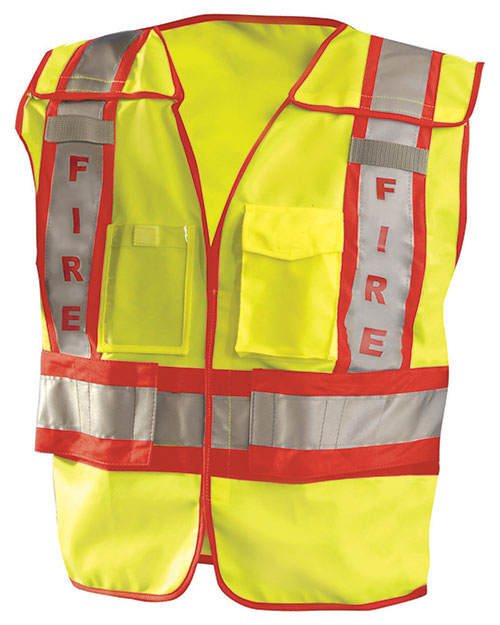 OccuNomix LUXPSF Men Premium Solid Public Safety Fire Vest at GotApparel
