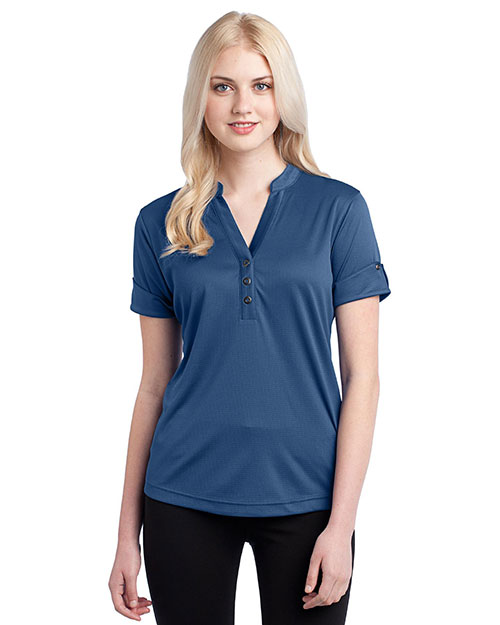 OGIO LOG114 Ladies 3.8 oz Gaze Henley at GotApparel