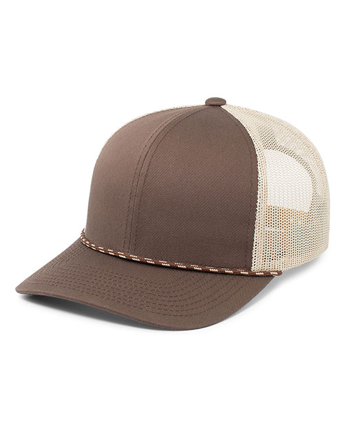 Pacific Headwear 104BR Trucker Snapback Braid Cap at GotApparel