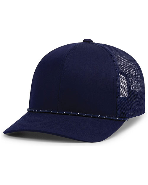 Pacific Headwear 104BR Trucker Snapback Braid Cap at GotApparel