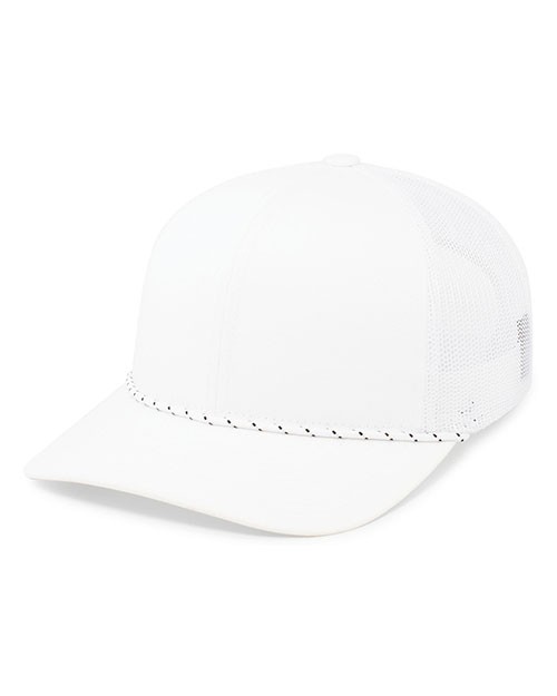 Pacific Headwear 104BR  Trucker Snapback Braid Cap at GotApparel