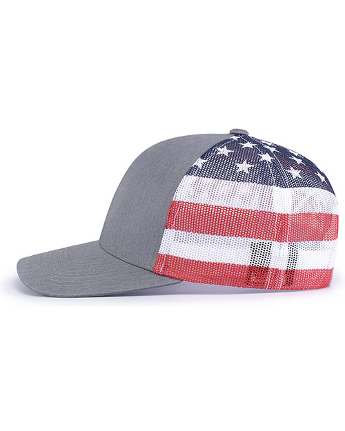 Pacific Headwear 104P Printed Trucker Cap at GotApparel