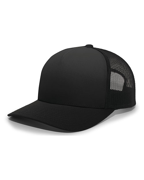 Pacific Headwear 105C 5-Panel Trucker Snapback Cap at GotApparel