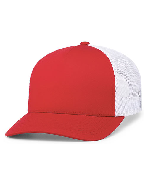 Pacific Headwear 105C 5-Panel Trucker Snapback Cap at GotApparel