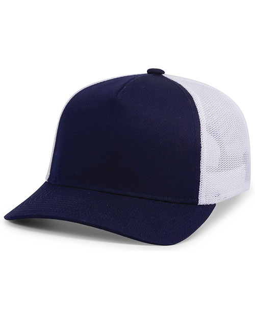 Pacific Headwear 105C 5-Panel Trucker Snapback Cap at GotApparel