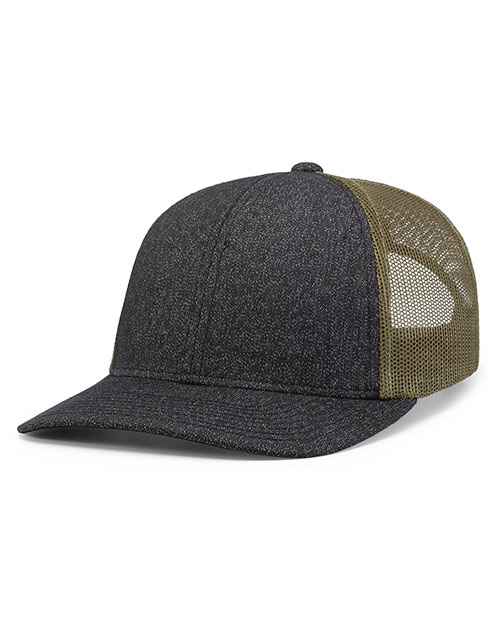 Pacific Headwear 210C Melange Heather Low-Profile Trucker at GotApparel