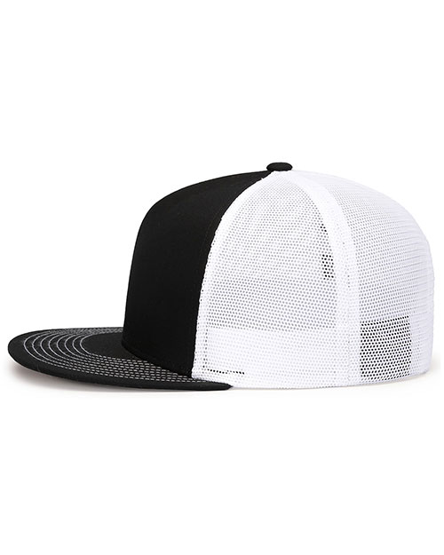 Pacific Headwear 4D7 D-series 5-panel Trucker Snapback Cap at GotApparel