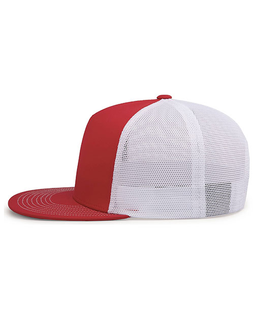 Pacific Headwear 4D7 D-series 5-panel Trucker Snapback Cap at GotApparel