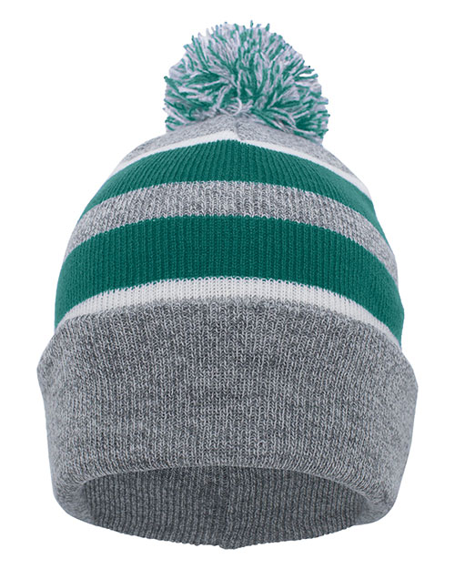 Pacific Headwear 641K Knit Fold Over Pom-Pom Beanie at GotApparel