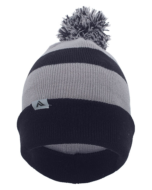 Pacific Headwear 641K  Knit Fold Over Pom-Pom Beanie at GotApparel