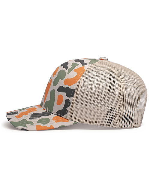 Pacific Headwear P686 Weekender Duck Camo Trucker Snapback Cap at GotApparel