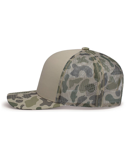 Pacific Headwear P686 Weekender Duck Camo Trucker Snapback Cap at GotApparel