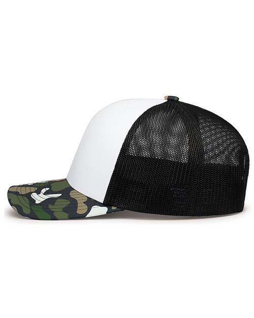 Pacific Headwear P686 Weekender Duck Camo Trucker Snapback Cap at GotApparel