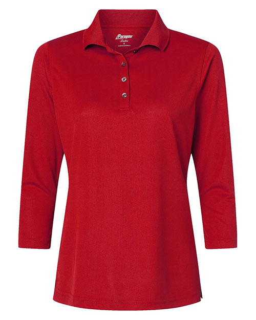 Paragon 120 Women 's Lady Palm Three-Quarter Sleeve Polo at GotApparel