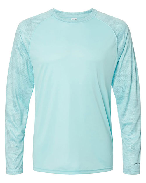 Paragon 216 Men Cayman Performance Camo Colorblocked Long Sleeve T-Shirt at GotApparel