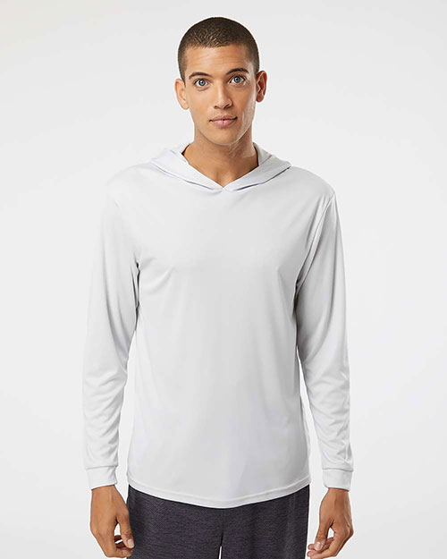 Paragon 220 Men Bahama Performance Hooded Long Sleeve T-Shirt at GotApparel