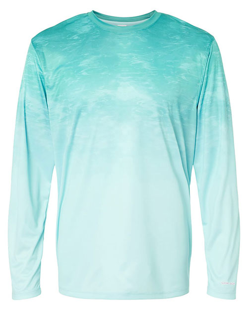 Paragon 229 Men Montauk Oceanic Fade Performance Long Sleeve T-Shirt at GotApparel