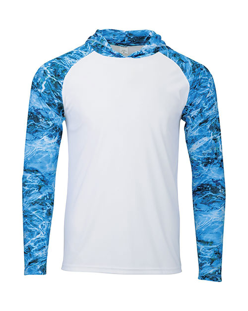 Paragon 241 Men's Biloxi Performance Colorblocked Hooded Sweatshirt at GotApparel