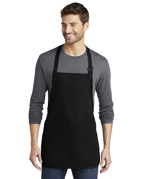 Port Authority A510 Men Medium Length Apron With Pouch Pocket at GotApparel