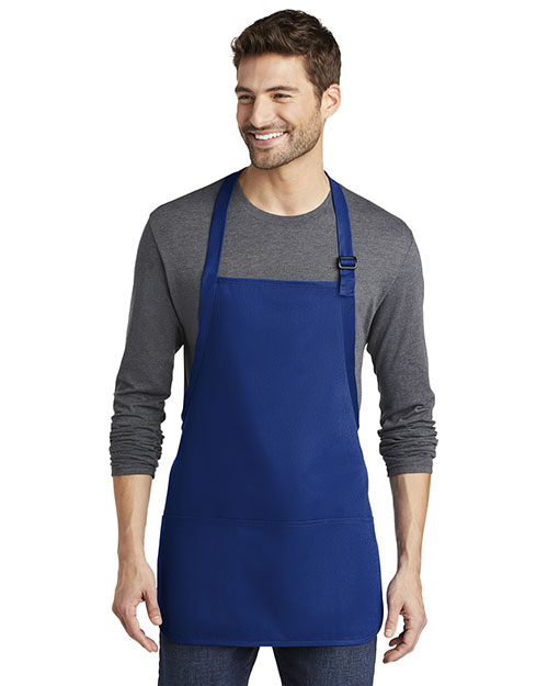 Port Authority A510 Men Medium Length Apron With Pouch Pocket at GotApparel