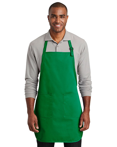 Port Authority A600 Men 7 oz Full-Length Two-Pocket Bib Apron at GotApparel