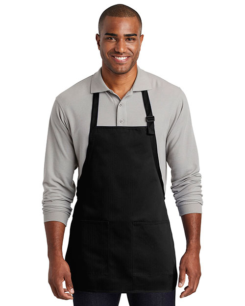 Port Authority A601 Men 7 oz Medium-Length Two-Pocket Bib Apron at GotApparel