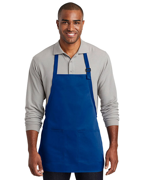 Port Authority A601 Men 7 oz Medium-Length Two-Pocket Bib Apron at GotApparel