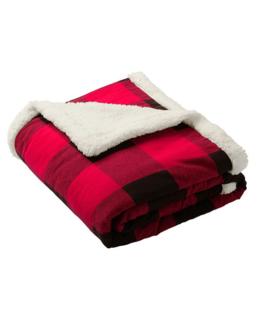 Port Authority BP43 Unisex ® Flannel Sherpa Blanket. at GotApparel