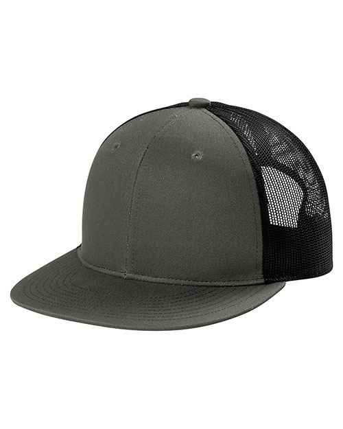 Port Authority Snapback Flat Bill Trucker Cap C117 at GotApparel