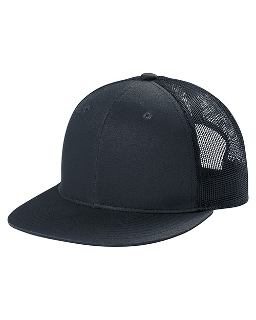 Port Authority Snapback Flat Bill Trucker Cap C117 at GotApparel