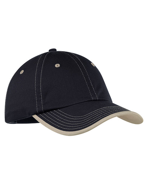 Port Authority C835 Men Vintage Washed Contrast Stitch Cap at GotApparel