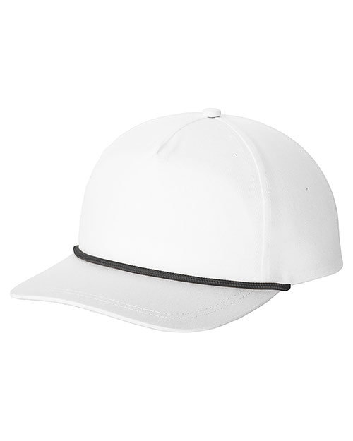 Port Authority Snapback Five-Panel Rope Cap C962 at GotApparel