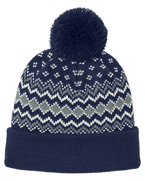 Port Authority C991 ® Alpine Pom Beanie at GotApparel