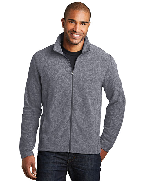 Port Authority F235 Men Heather Microfleece Full-Zip Jacket at GotApparel