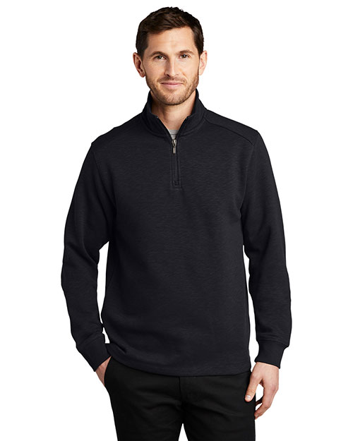 Port Authority F295 Men Slub Fleece 1/4-Zip Pullover at GotApparel