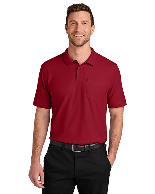 Port Authority K200P ® Wearever Signature Pique Pocket Polo at GotApparel