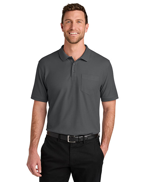 Port Authority K200P ® Wearever Signature Pique Pocket Polo at GotApparel