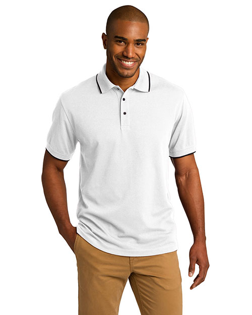 Port Authority K454 Men Rapid Dry Tipped Polo at GotApparel