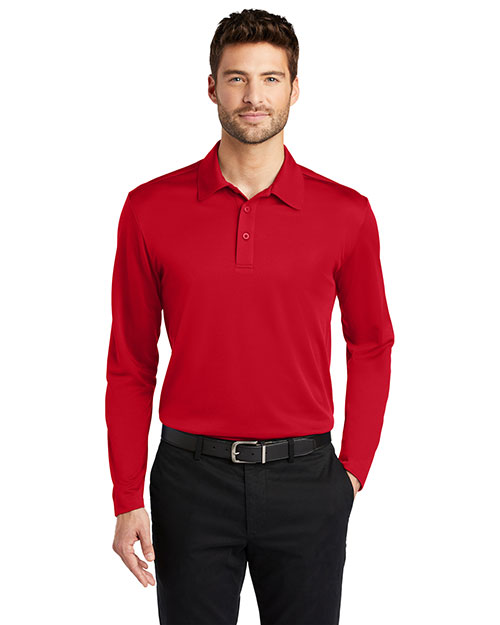 Port Authority K540LS Men Silk Touch Performance Long-Sleeve Polo at GotApparel