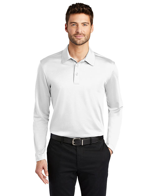 Port Authority K540LS Men Silk Touch Performance Long-Sleeve Polo at GotApparel