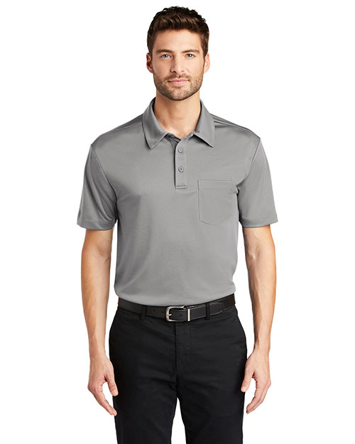 Port Authority K540P Men Silk Touch Performance Pocket Polo at GotApparel