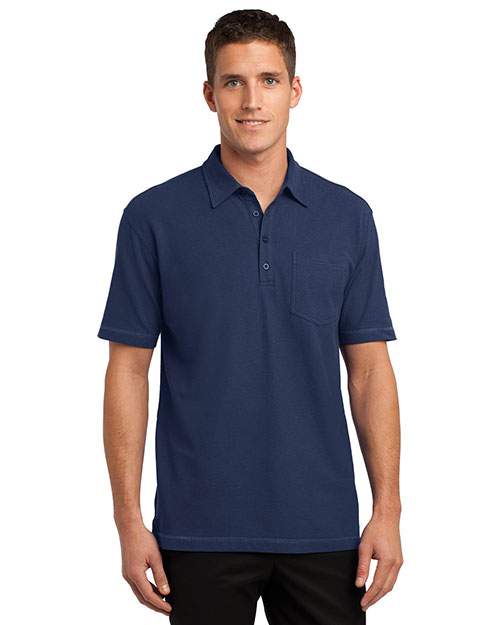 Port Authority K559 Men Modern Stain-Resistant Pocket Polo at GotApparel