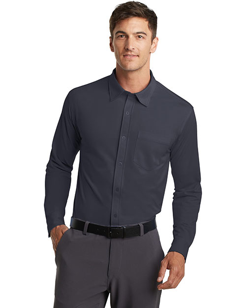 Port Authority K570 Men Dision Knit Dress Shirt at GotApparel