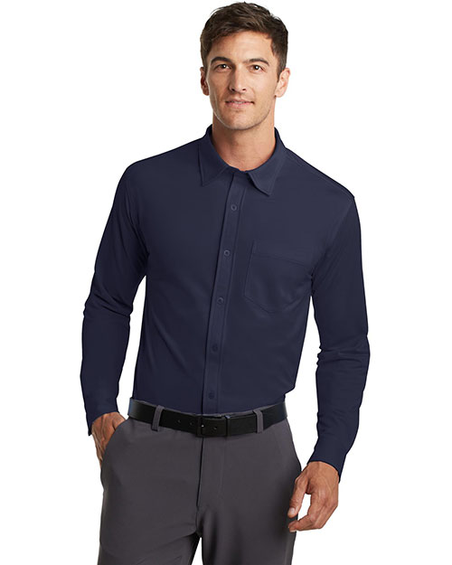 Port Authority K570 Men Dision Knit Dress Shirt at GotApparel