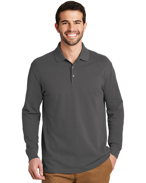 Port Authority K8000LS Men EZCotton Long Sleeve Polo at GotApparel