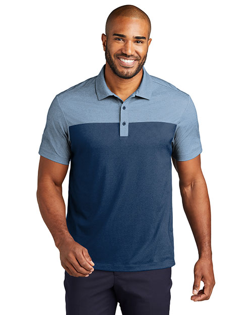 Port Authority Fine Pique Blend Blocked Polo K831 at GotApparel