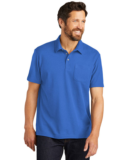 Port Authority C-FREE Cotton Blend Pique Pocket Polo K868 at GotApparel