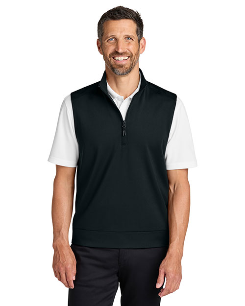 Port Authority K880V ® C-FREE ® Double Knit 1/4-Zip Vest at GotApparel