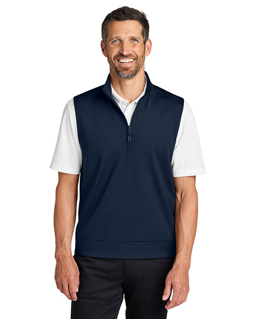 Port Authority K880V ® C-FREE ® Double Knit 1/4-Zip Vest at GotApparel