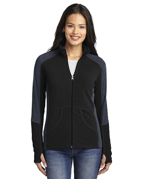 Port Authority L230 Women Colorblock Microfleece Jacket at GotApparel